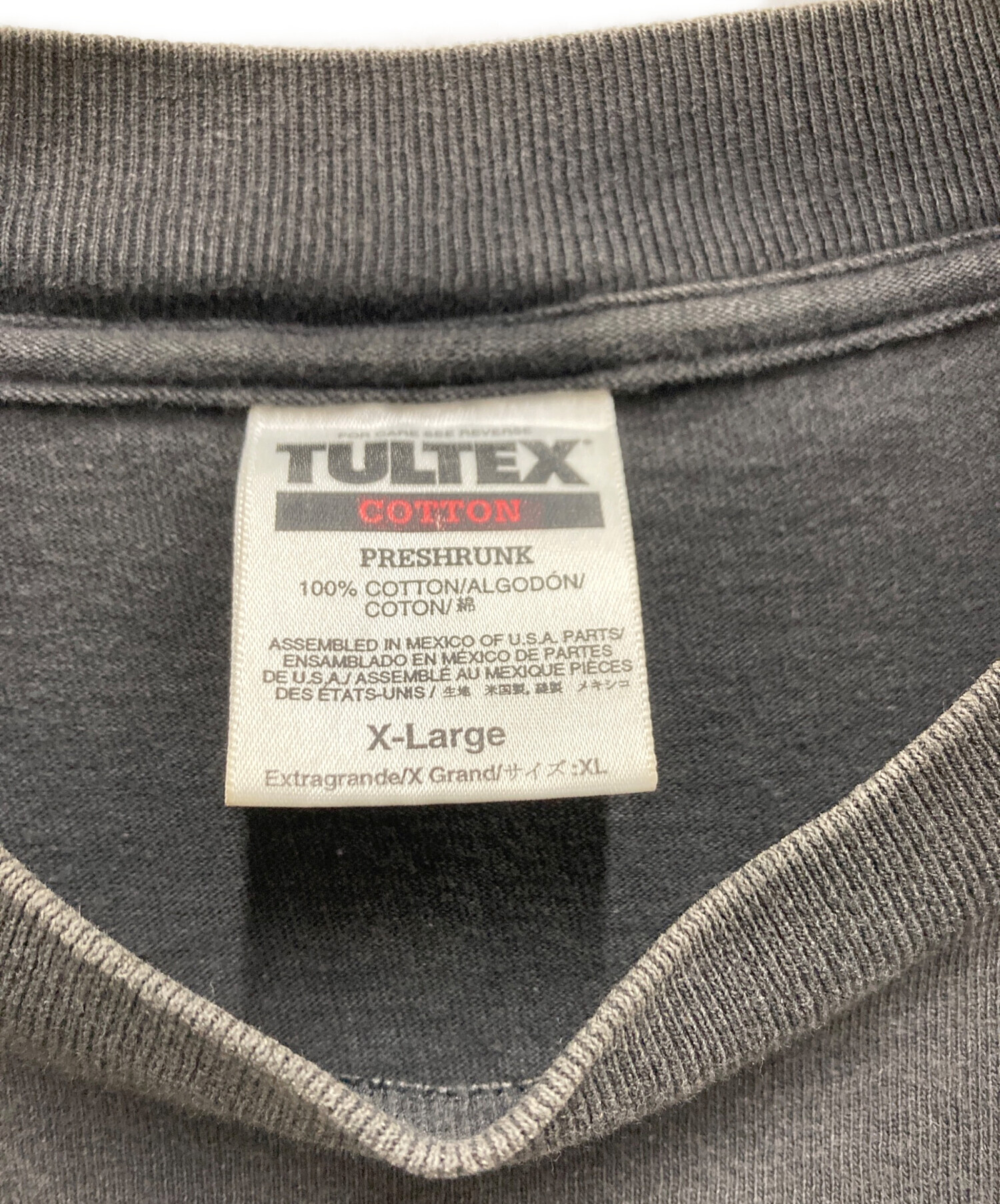 中古・古着通販】TULTEX (タルテックス) ヴィンテージTシャツ ブラック