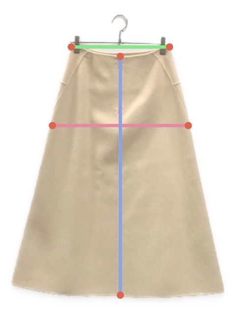 中古・古着通販】DRAWER (ドゥロワー) ウールケヌキアシンメトリー