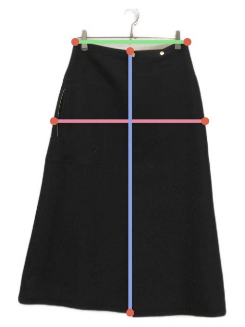 Drawer ドゥロワー ウール カシミヤ リブニット ロング スカート 黒 2024aw Drawer ドゥロワー ウールカシミヤリブ編みニットスカート