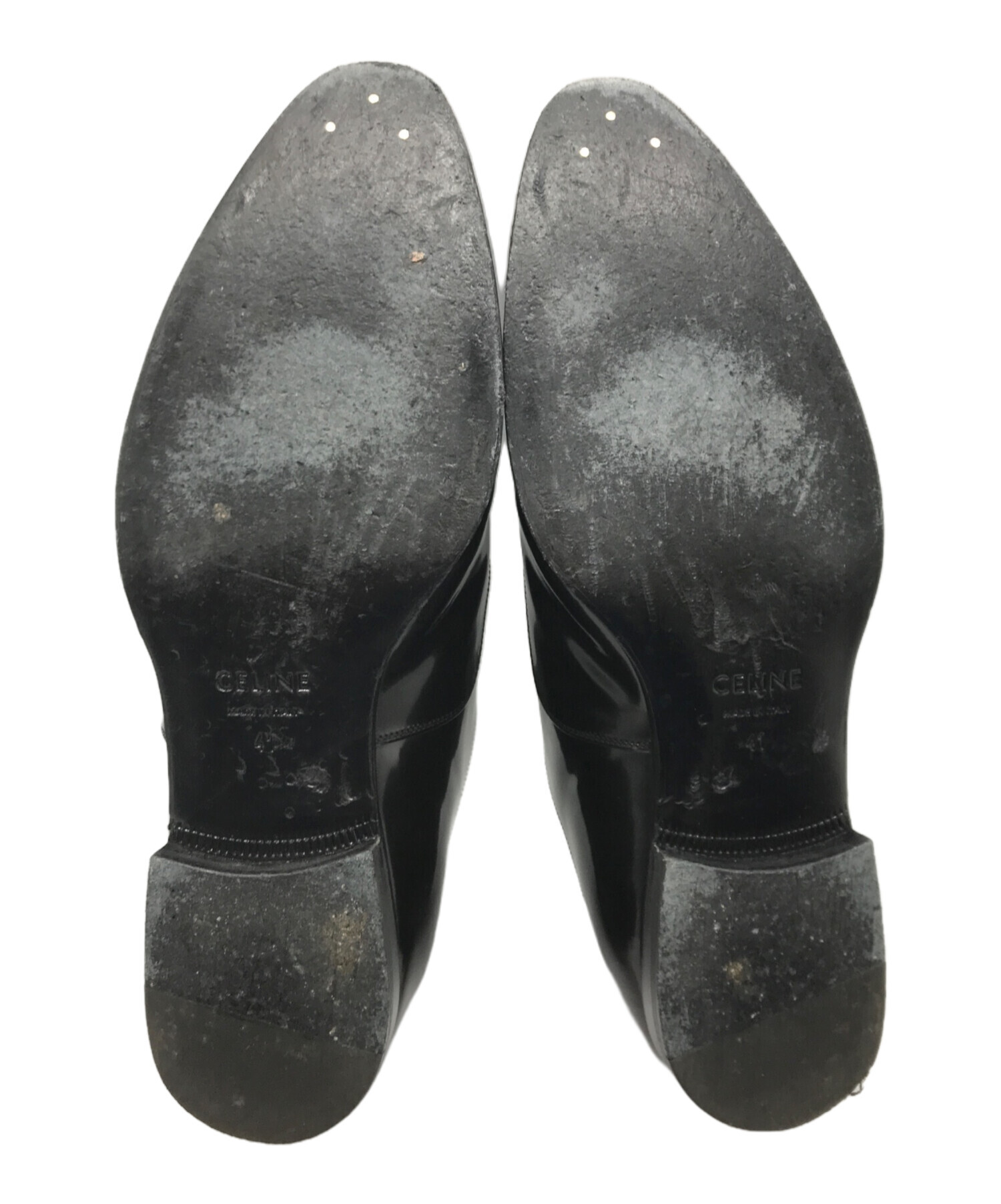 中古・古着通販】CELINE (セリーヌ) レザーレースアップブーツ