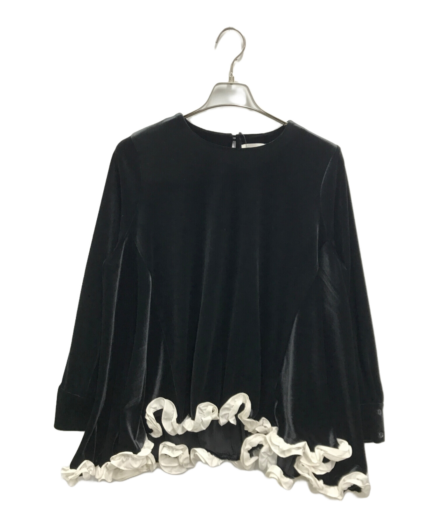 K*y様 OHGA ベロアトップス 中古・古着通販】OHGA (オオガ) (ベロア トップス)VELOR TOPS ブラック