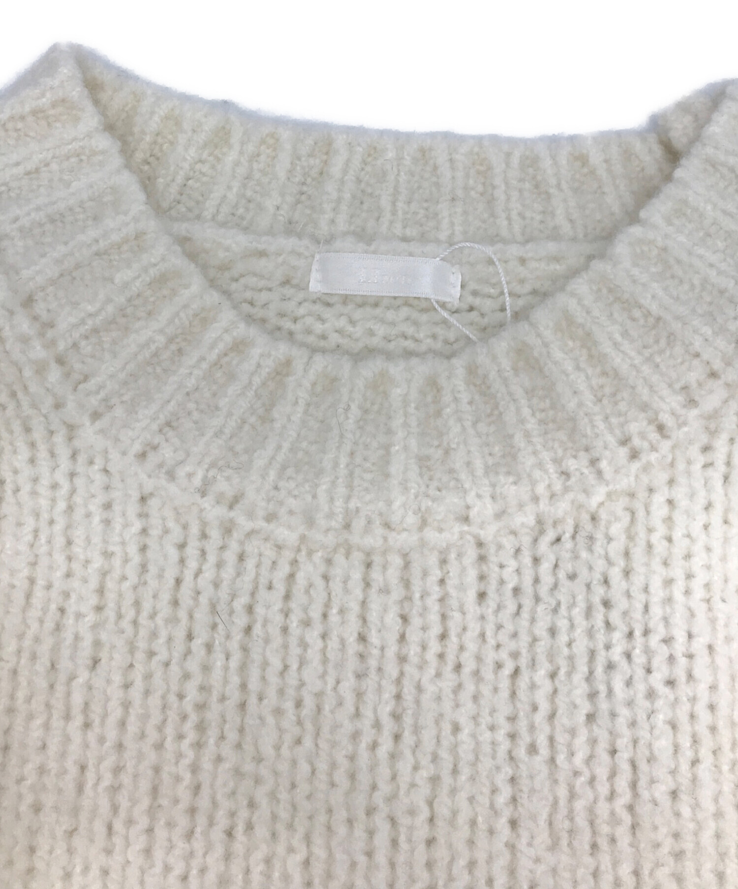 中古・古着通販】LIten (リテン) Bisous knit(ビズー ニット) ホワイト