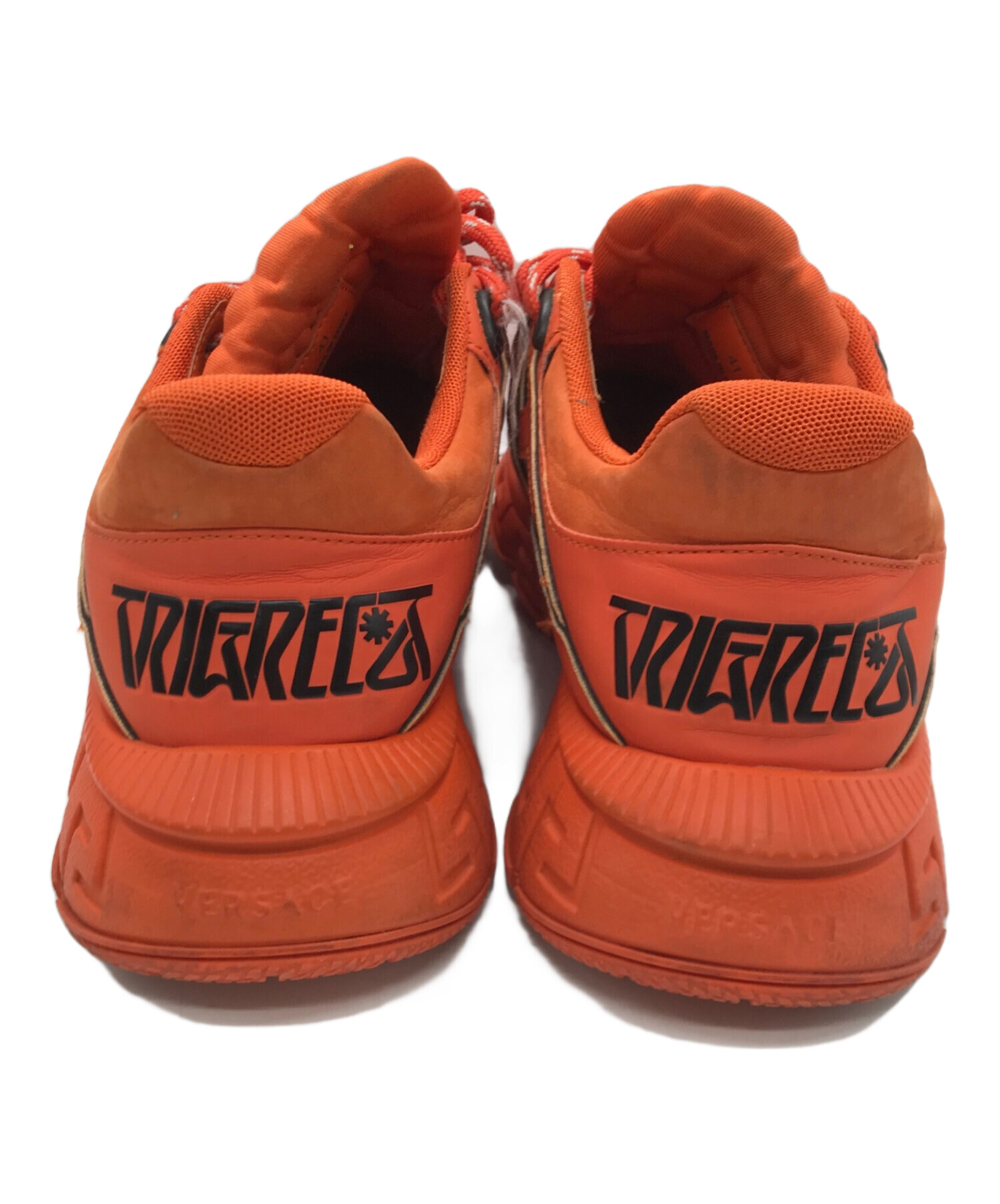 Versace ヴェルサーチ トライグレカ オレンジ サイズ43.5 スニーカー 中古・古着通販】VERSACE (ヴェルサーチ) TRIGRECA sneaker
