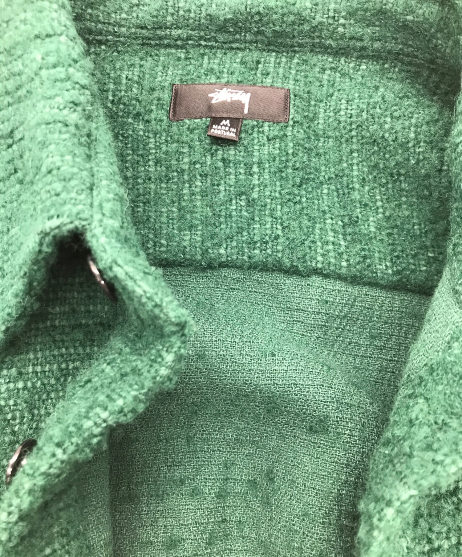 中古・古着通販】stussy (ステューシー) BOUCLE WOOL CPO SHIRT