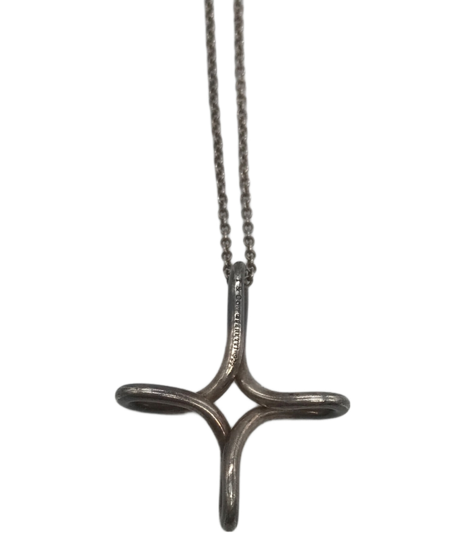 Tiffany＆Co. ティファニー オープンクロス ネックレス TIFFANY&Co. ティファニー オープンクロス ネックレス シルバー