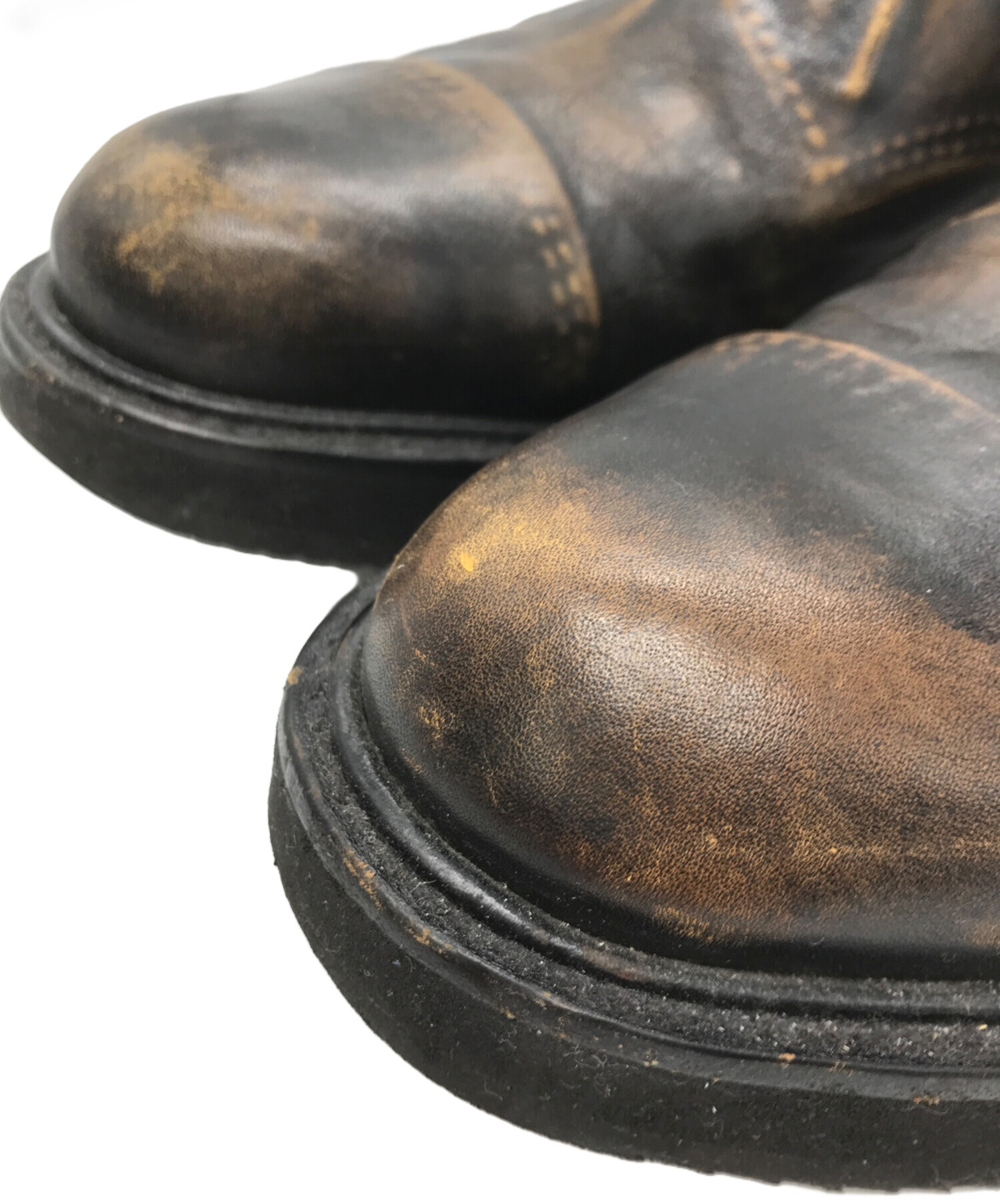 【未使用】 MIHARA YASUHIRO ドレスシューズ 25cm 中古・古着通販】MIHARA YASUHIRO (ミハラヤスヒロ) 炙り出し レザー