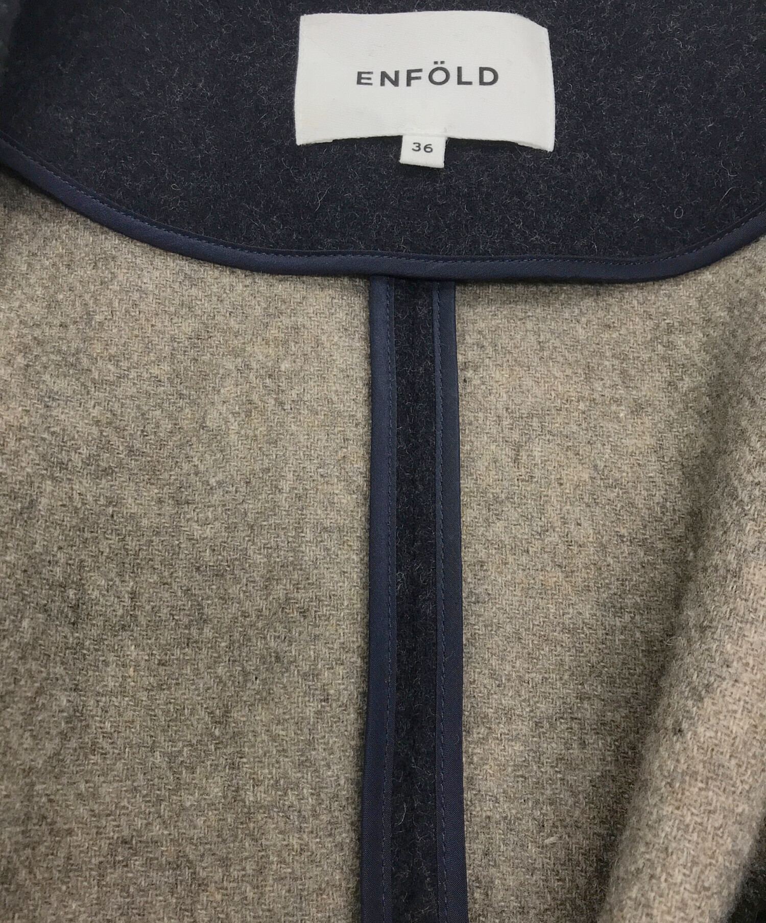 中古・古着通販】ENFOLD (エンフォルド) メルトンリバークロップド