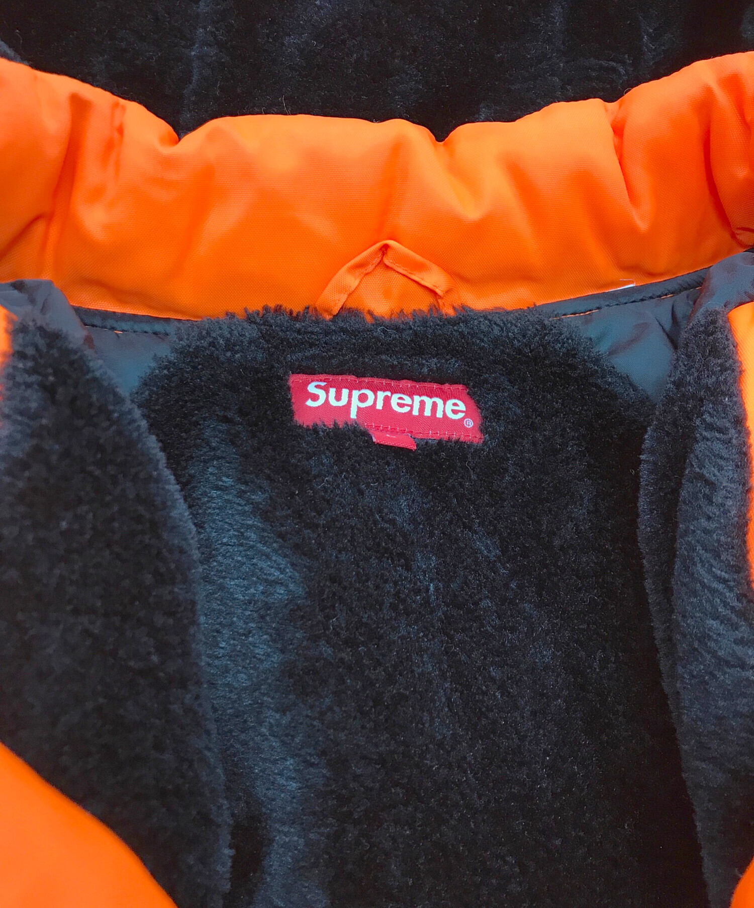 supreme ナイロンジャケット オレンジ/ネイビー/グレー 中古・古着通販】Supreme (シュプリーム) カーブトラックジャケット