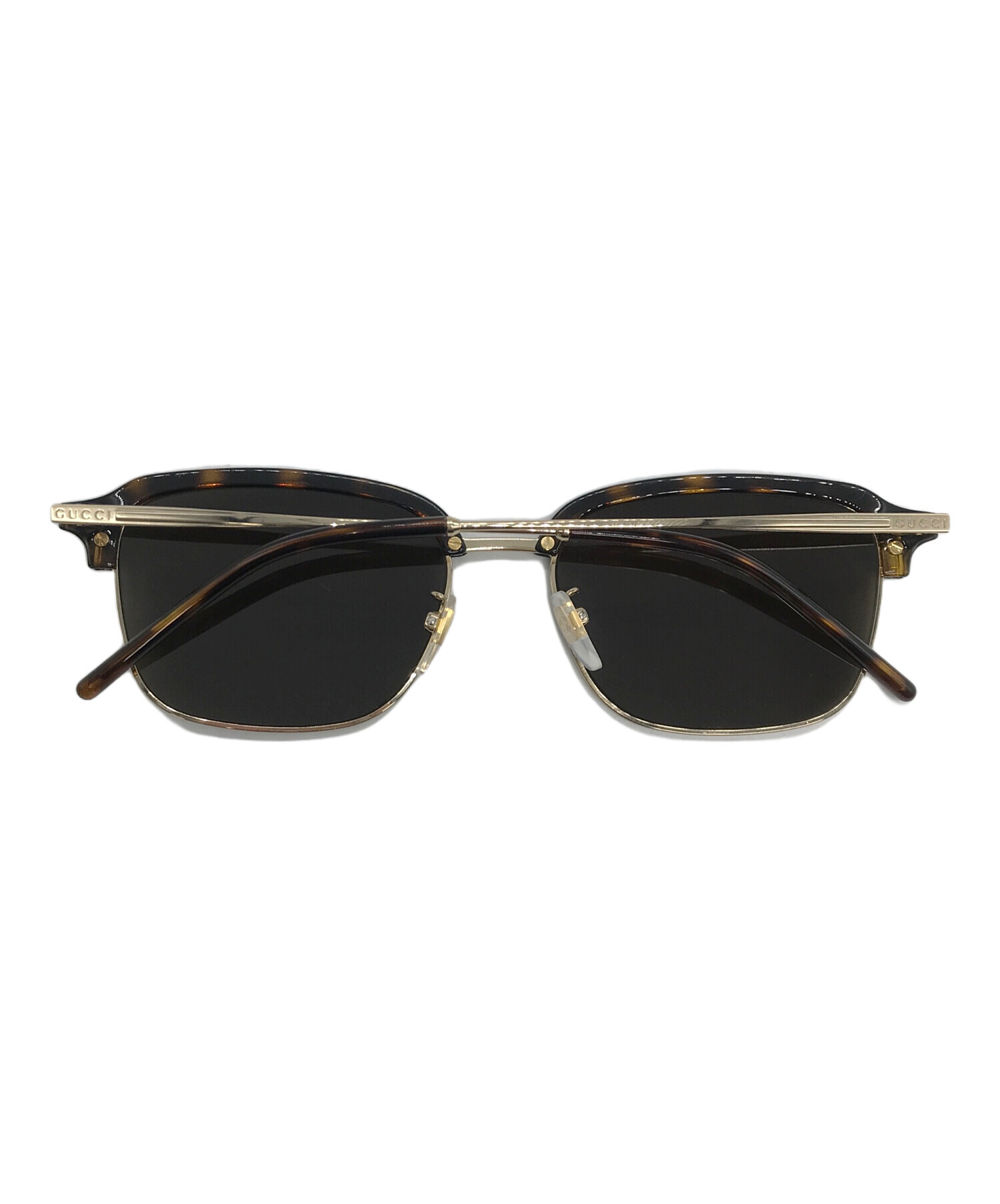 中古・古着通販】GUCCI (グッチ) サングラス ブラック×ブラウン サイズ 