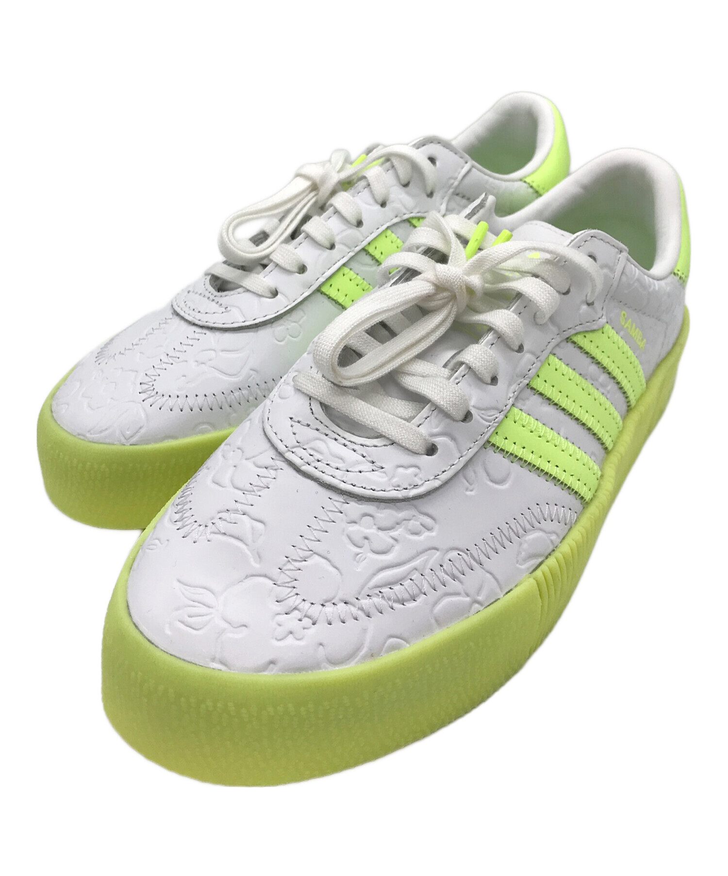 中古・古着通販】adidas (アディダス) SAMBA ROSE ホワイト×イエロー 