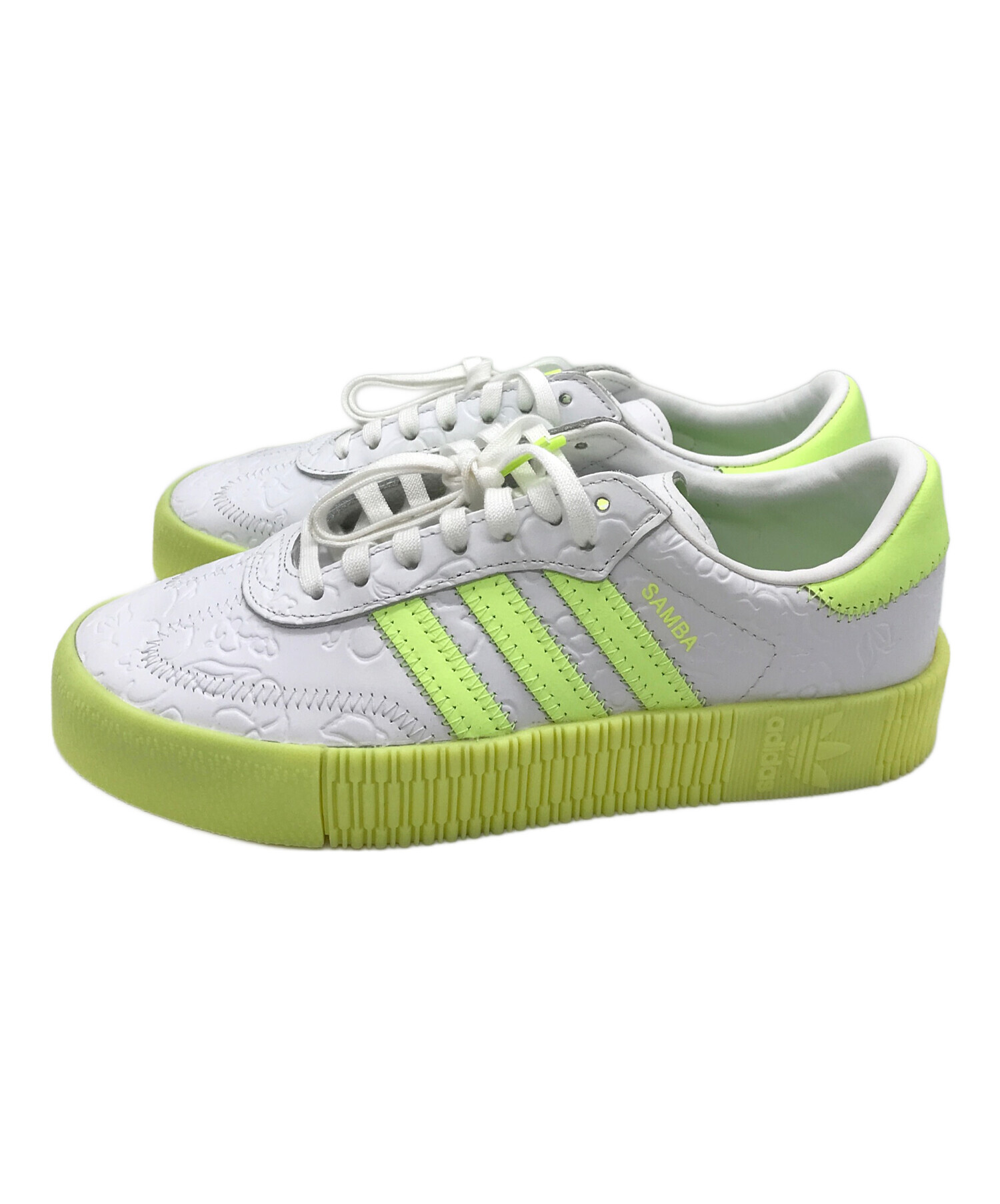 中古・古着通販】adidas (アディダス) SAMBA ROSE ホワイト×イエロー 