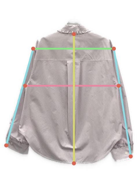 匿名　ロージーモンスター　シャツpetal melow frill shirt 中古・古着通販】rosy monster (ロージーモンスター) petal melow