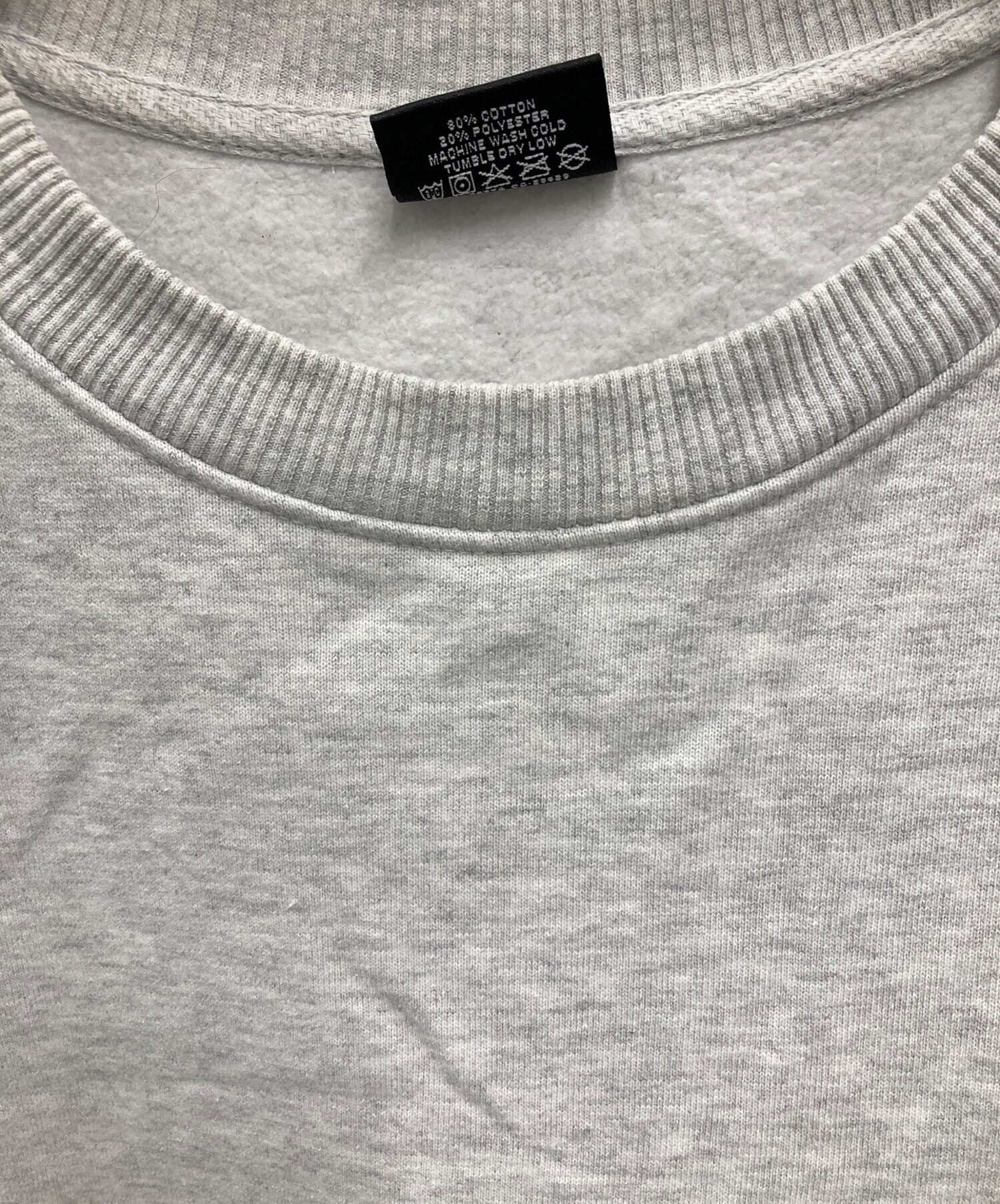 中古・古着通販】stussy (ステューシー) 袖刺繍スウェット グレー 