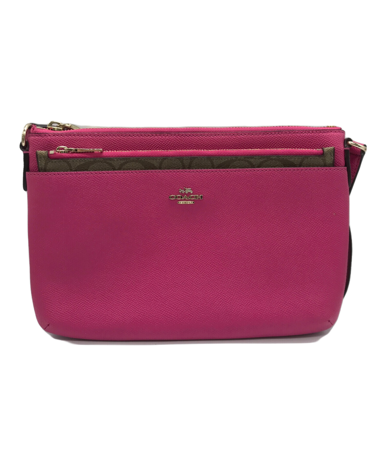 中古・古着通販】COACH (コーチ) ショルダーバッグ ピンク｜ブランド 