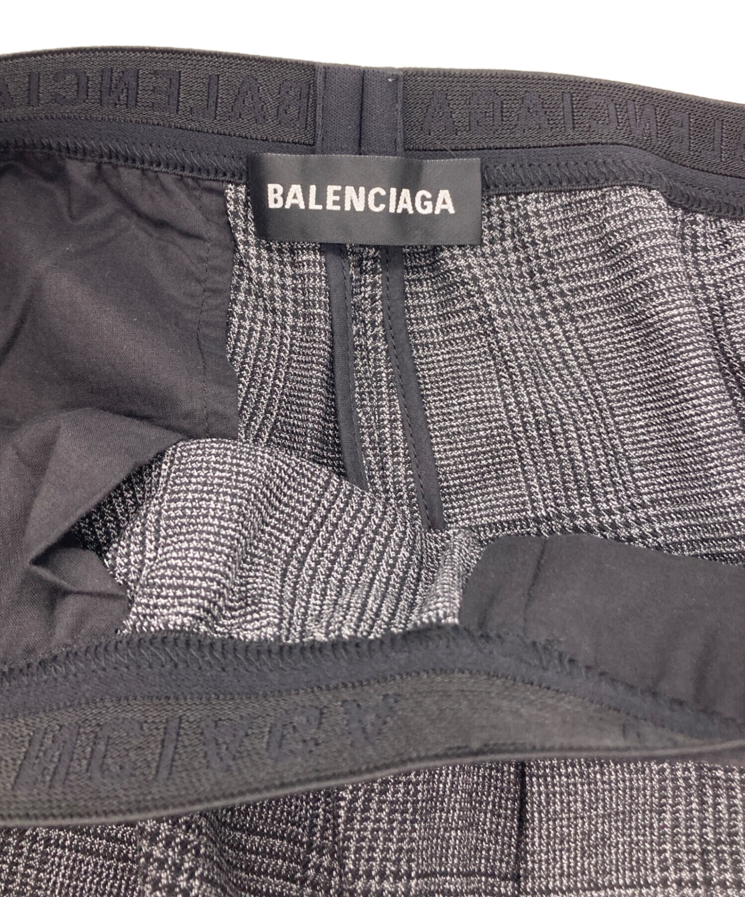 中古・古着通販】BALENCIAGA (バレンシアガ) Logo Waistband Checked