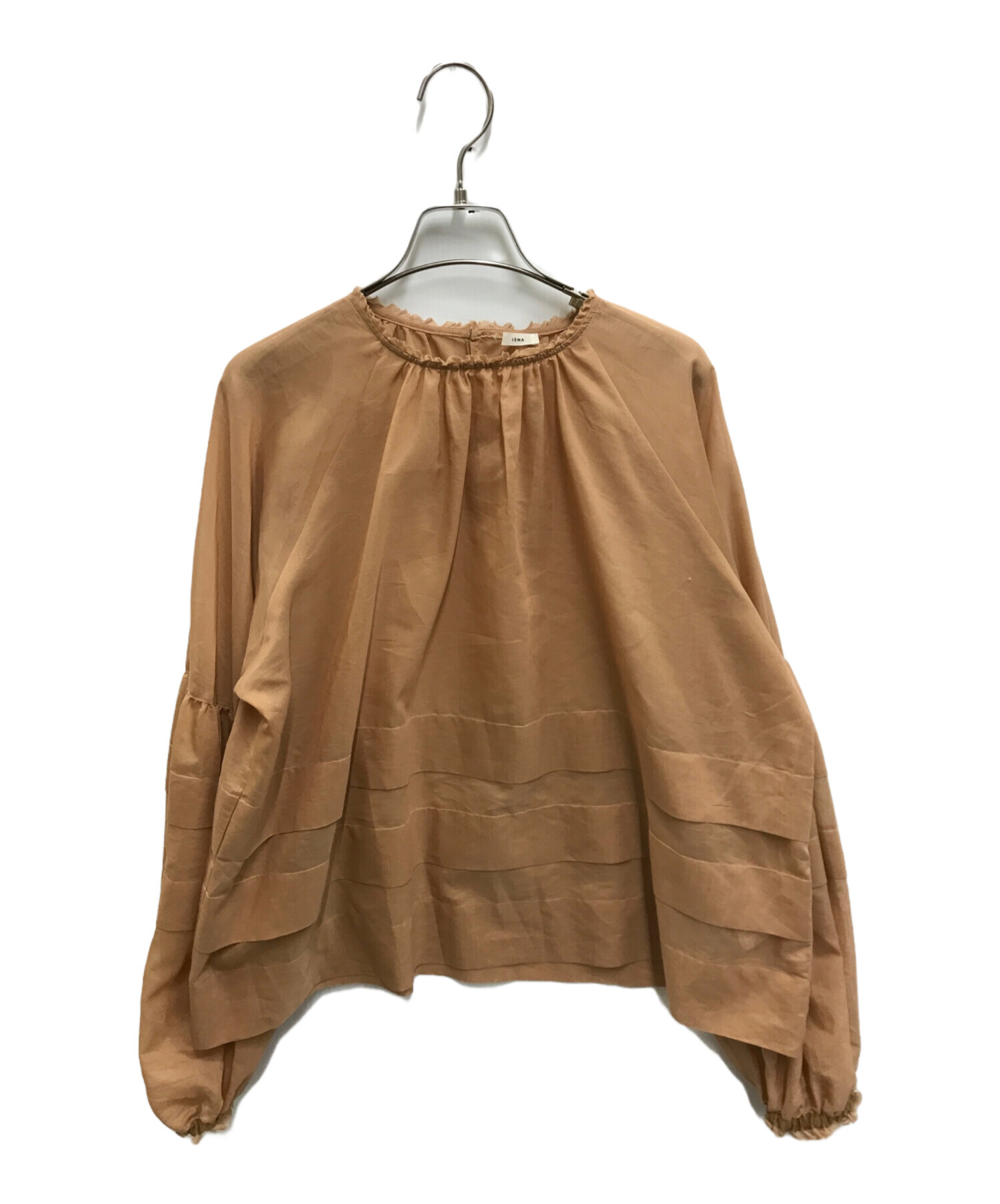 中古・古着通販】IENA (イエナ) オーガンタックブラウス ブラウン 