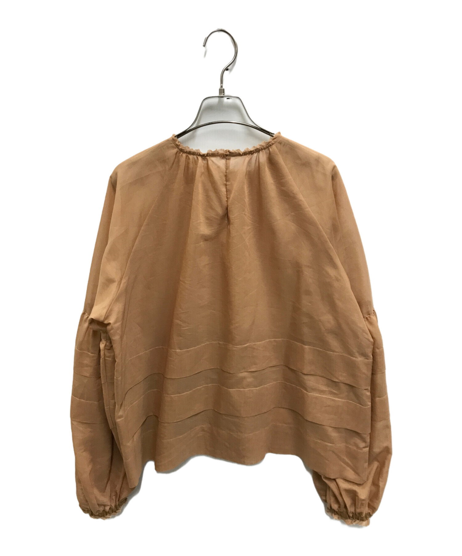 中古・古着通販】IENA (イエナ) オーガンタックブラウス ブラウン 