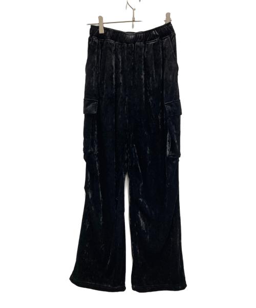 完売 emmi ベロアカーゴパンツ LBGE 中古・古着通販】EMMI (エミ) ベロアカーゴパンツ ブラック