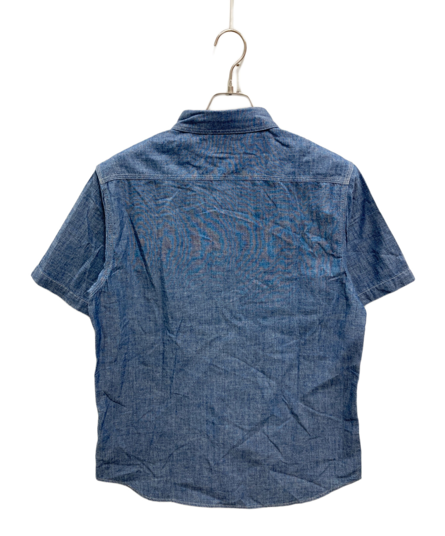 中古・古着通販】RRL (ダブルアールエル) 半袖シャンブレーシャツ