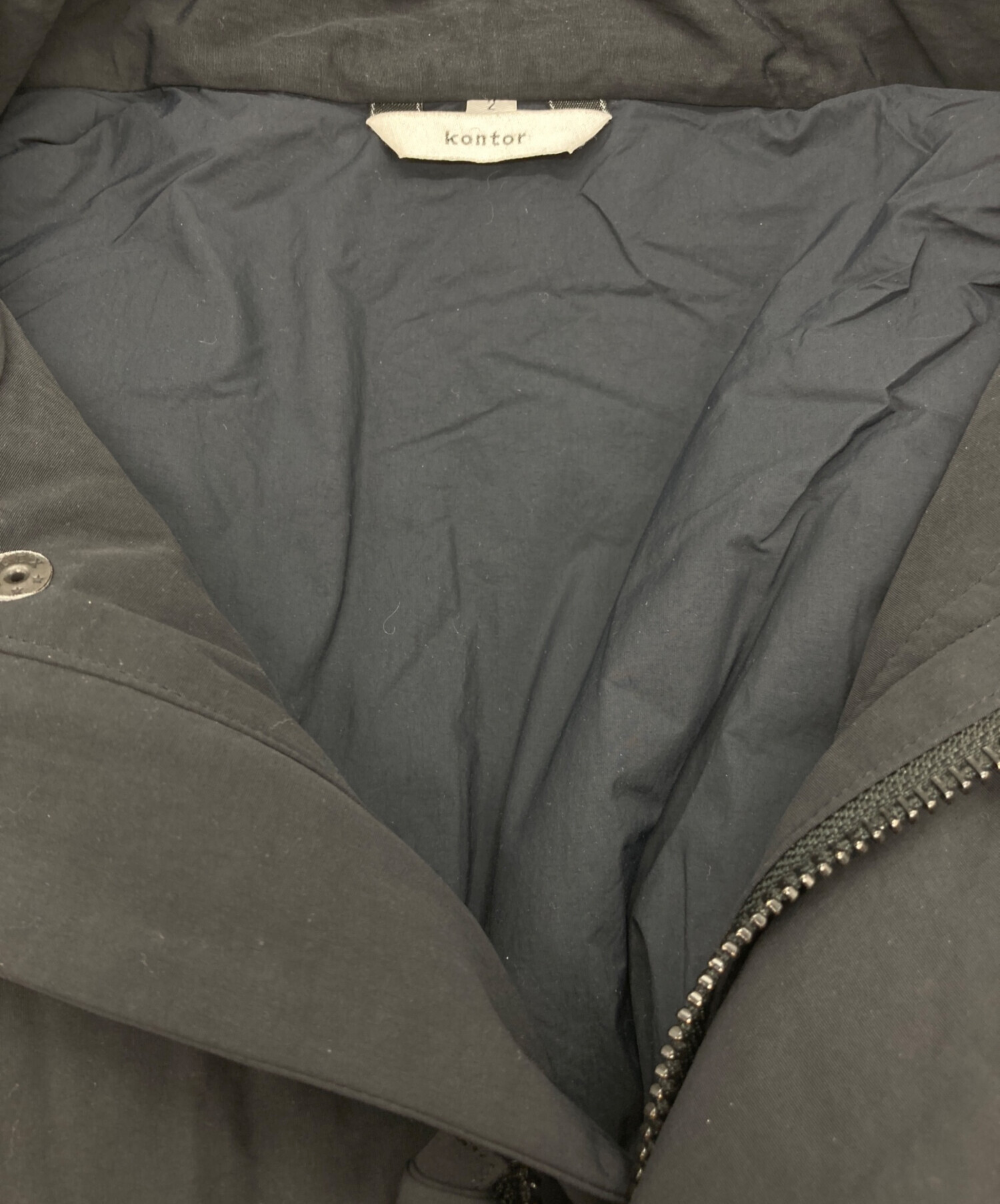 中古・古着通販】kontor (コントール) COLD WEATHER COAT ブラック 