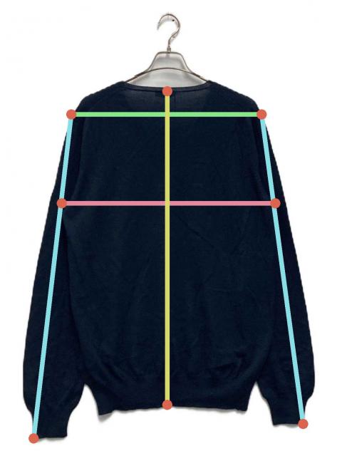 中古・古着通販】PRADA (プラダ) Vネックニット ネイビー サイズ:54