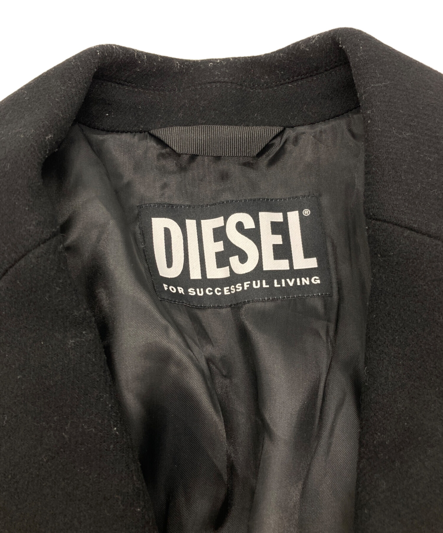 中古・古着通販】DIESEL (ディーゼル) 袖切替チェスターコート