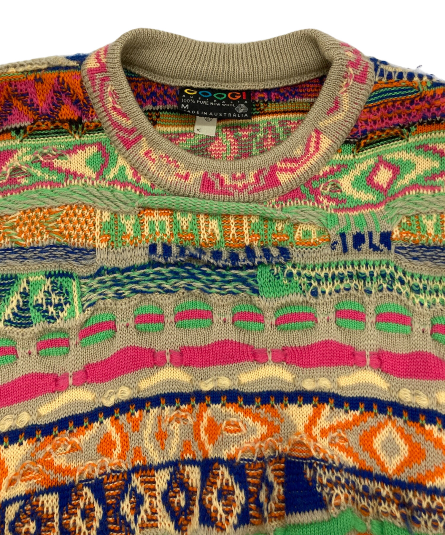 中古・古着通販】Coogi (クージー) 3Dニット マルチカラー サイズ:M 
