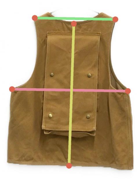 中古・古着通販】BONCOURA (ボンクラ) Pack Vest Duck ブラウン サイズ