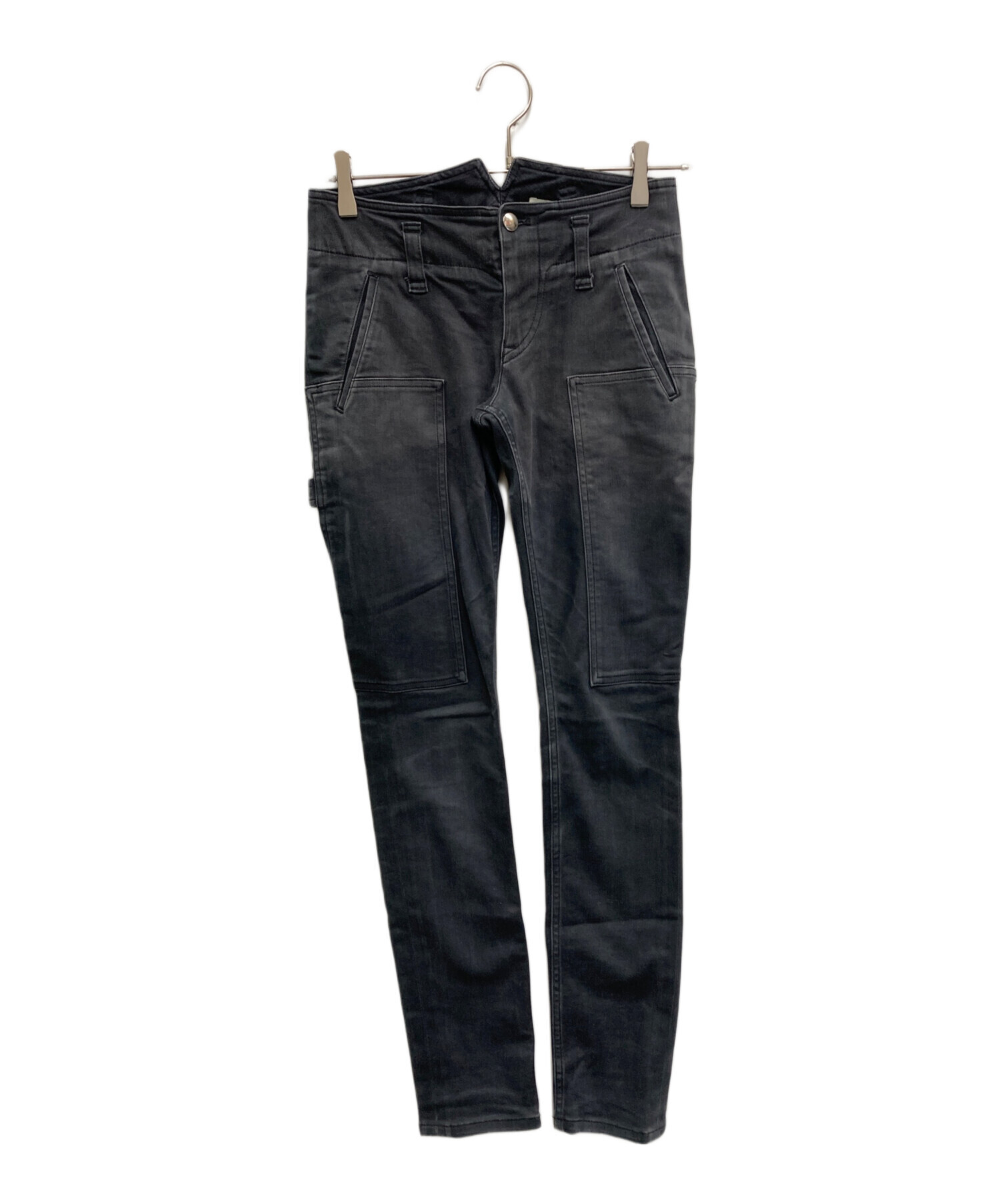 中古・古着通販】BALENCIAGA (バレンシアガ) デニムパンツ ブラック