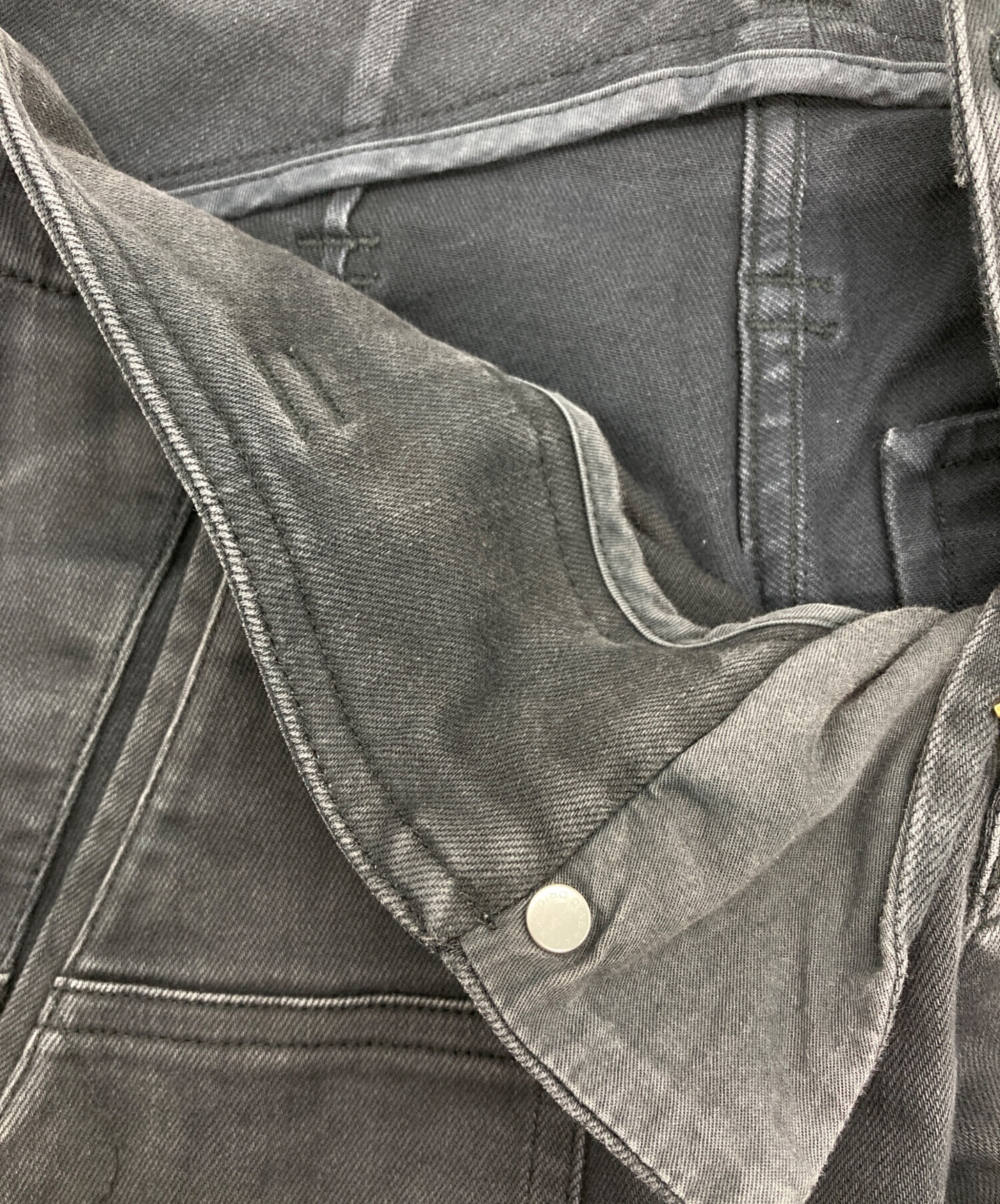 美品 バレンシアガ ブラックデニム ガウンコート 34 中古・古着通販】BALENCIAGA (バレンシアガ) デニムパンツ ブラック