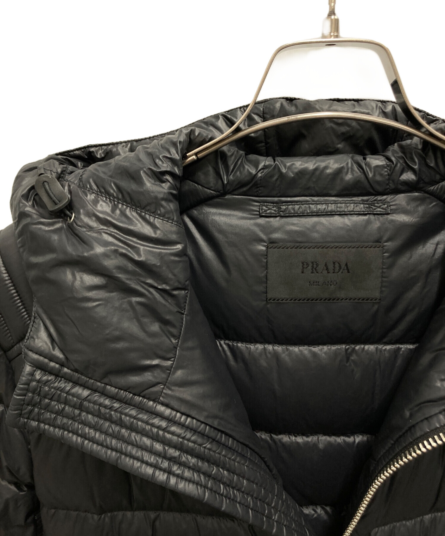 中古・古着通販】PRADA (プラダ) トライアングルプレートダウン 