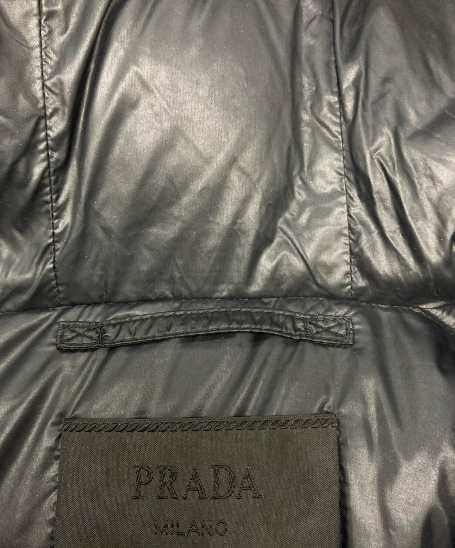 中古・古着通販】PRADA (プラダ) トライアングルプレートダウン 