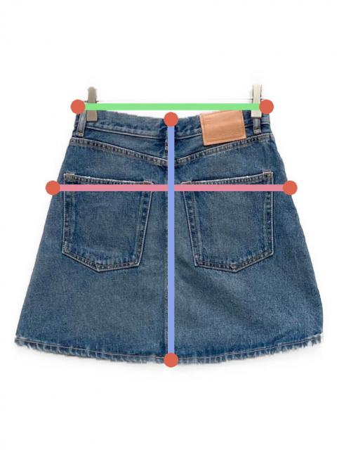 中古・古着通販】ACNE STUDIOS (アクネ ストゥディオス) デニムミニ