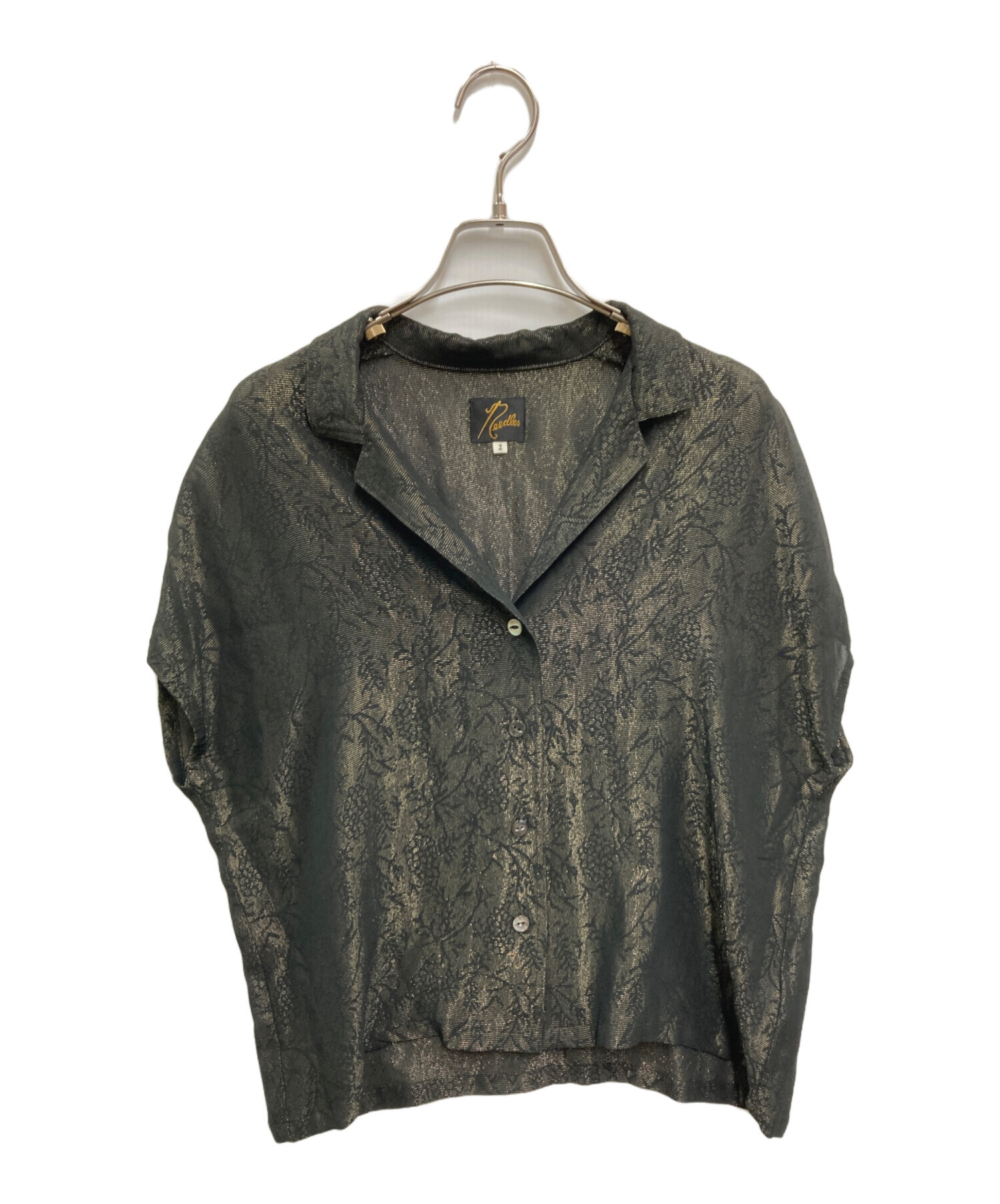 中古・古着通販】Needles (ニードルズ) French Sleeve Blouse グレー 