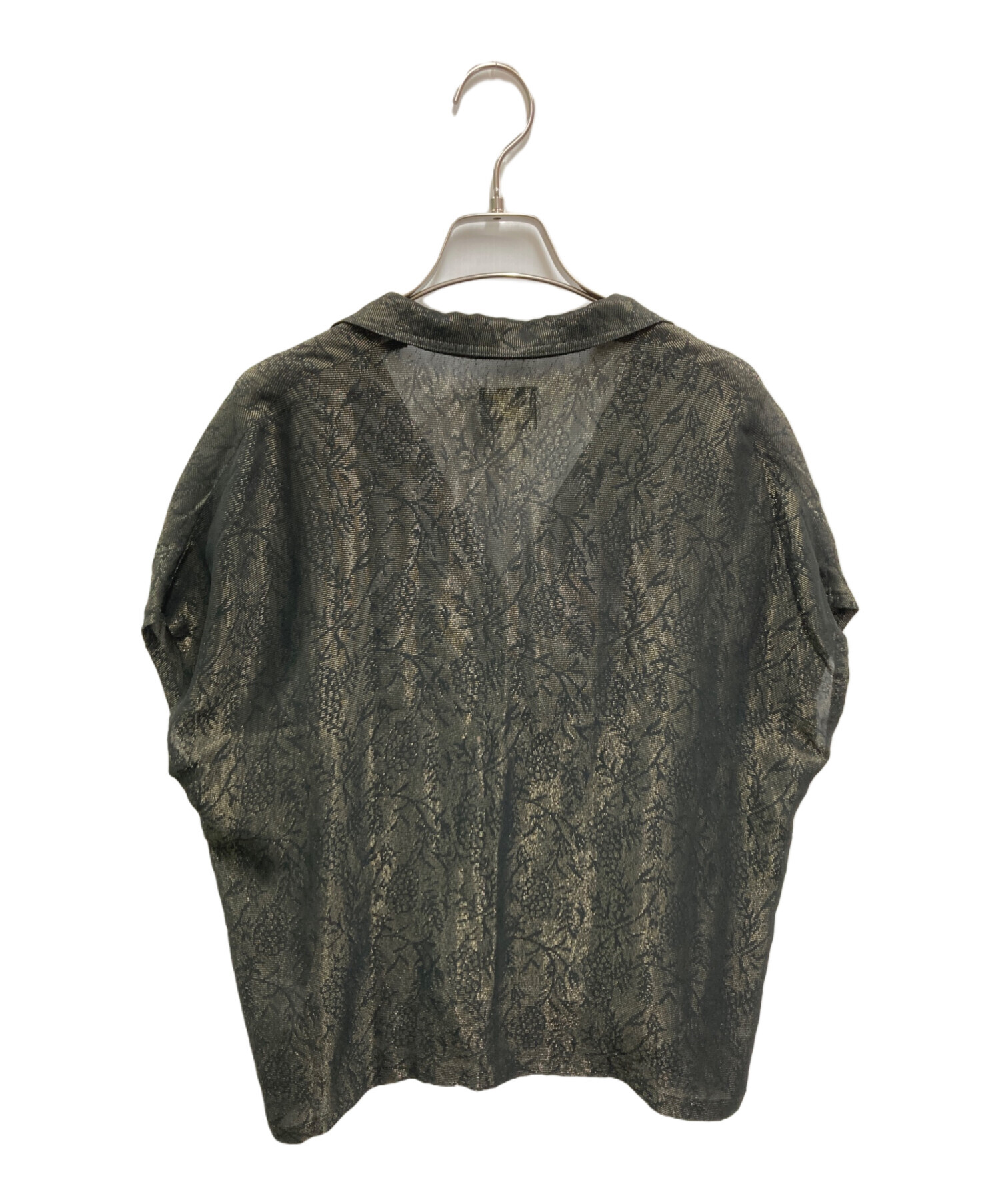 中古・古着通販】Needles (ニードルズ) French Sleeve Blouse グレー 