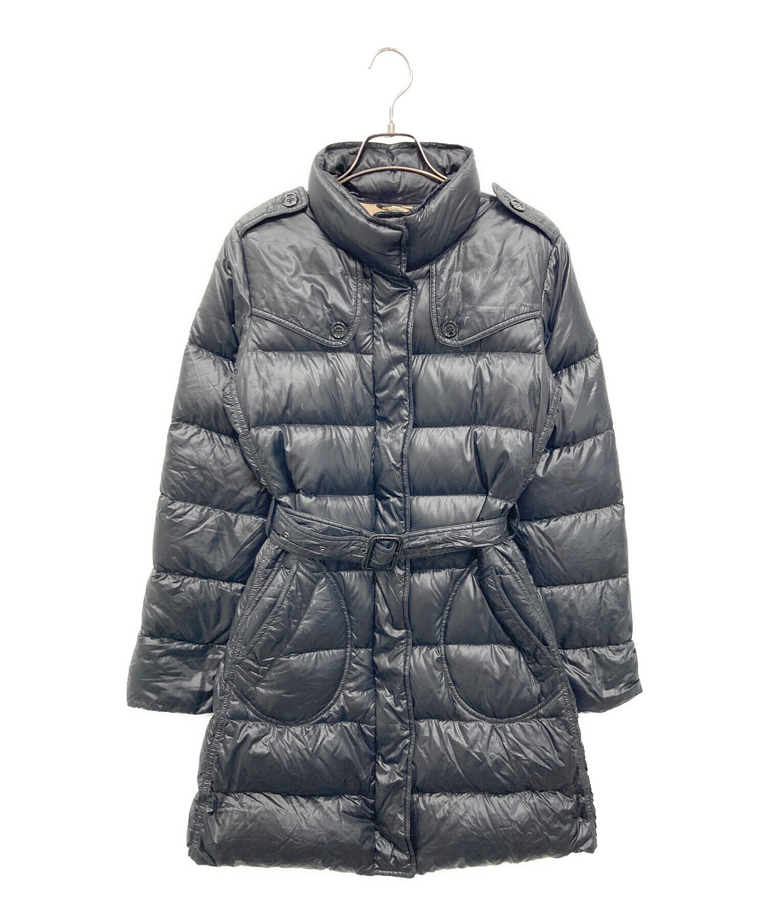 中古・古着通販】BURBERRY (バーバリー) ダウンコート ブラック サイズ 