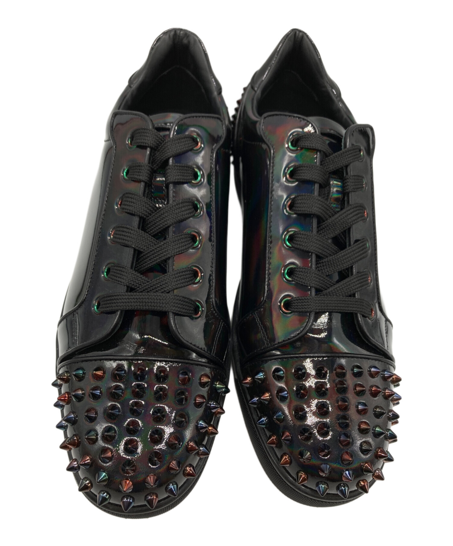 値下げ！ChristianLoubtinクリスチャンルブタンスタッズスニーカー 中古・古着通販】Christian Louboutin (クリスチャン・ルブタン