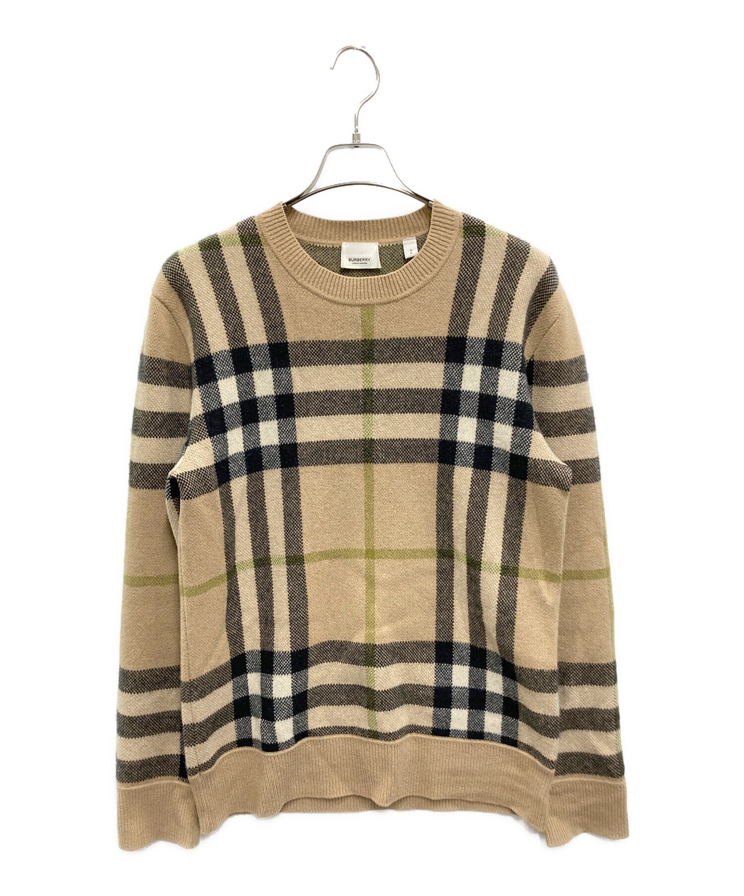 希少Burberrys Lサイズ ウール100%カシミヤ混　ベージュ 希少Burberrys Lサイズ ウール100%カシミヤ混 ベージュ 希少