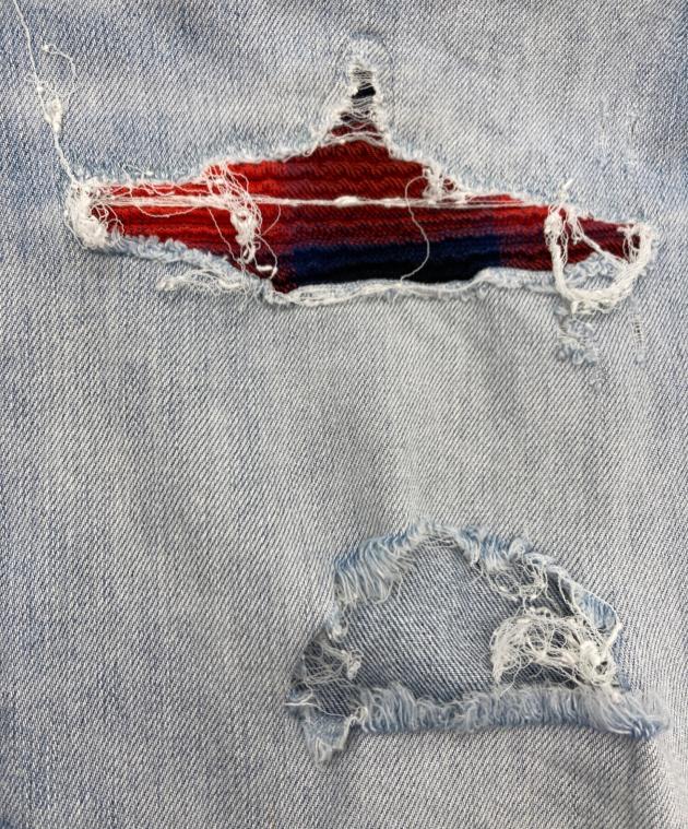 中古・古着通販】AMIRI (アミリ) MX1 パッチワークデニムパンツ