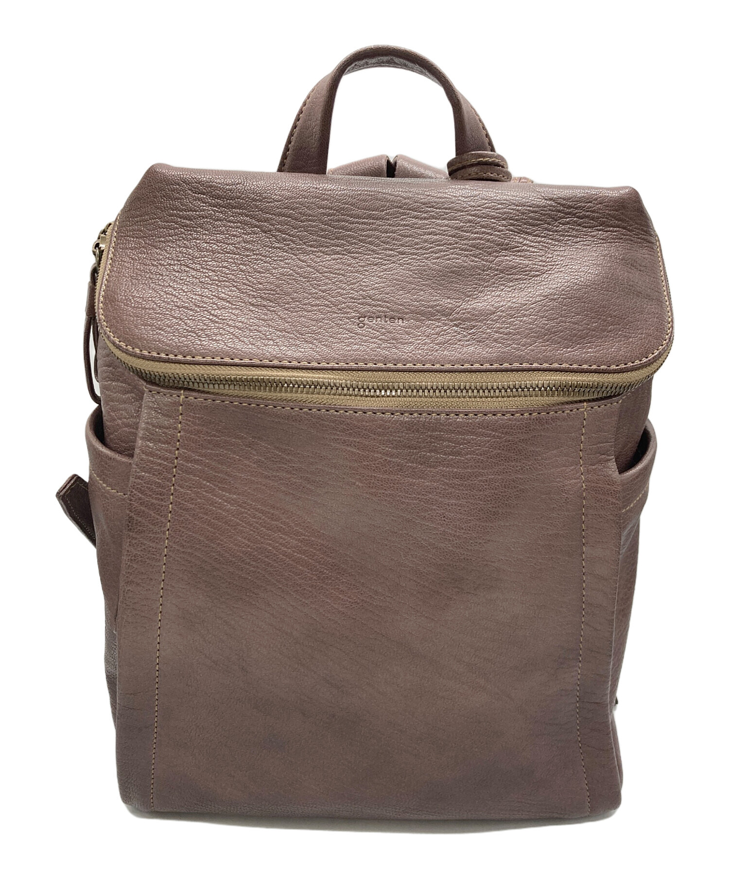 中古・古着通販】genten (ゲンテン) ゴートベーシックレザーリュック 