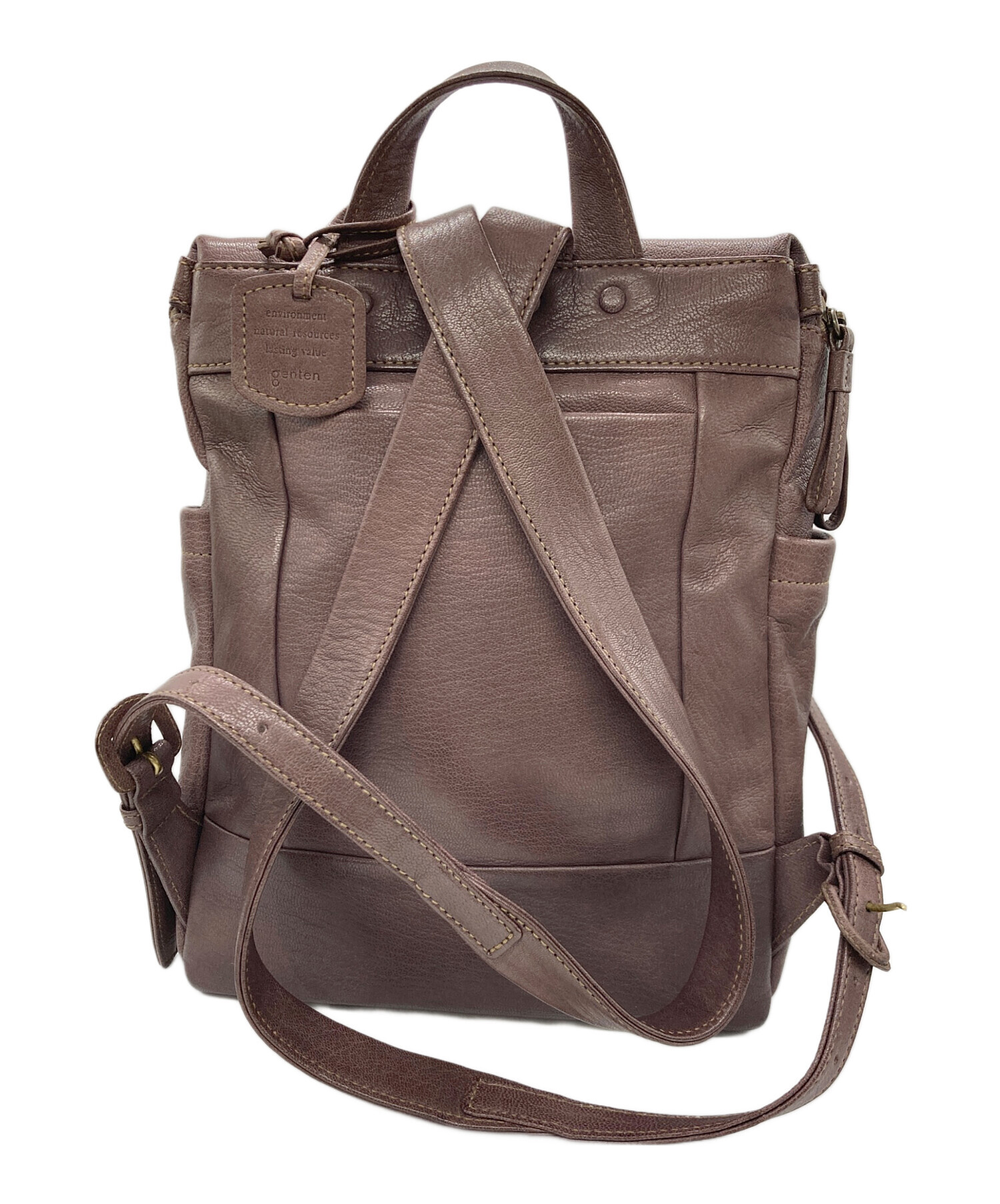 中古・古着通販】genten (ゲンテン) ゴートベーシックレザーリュック 