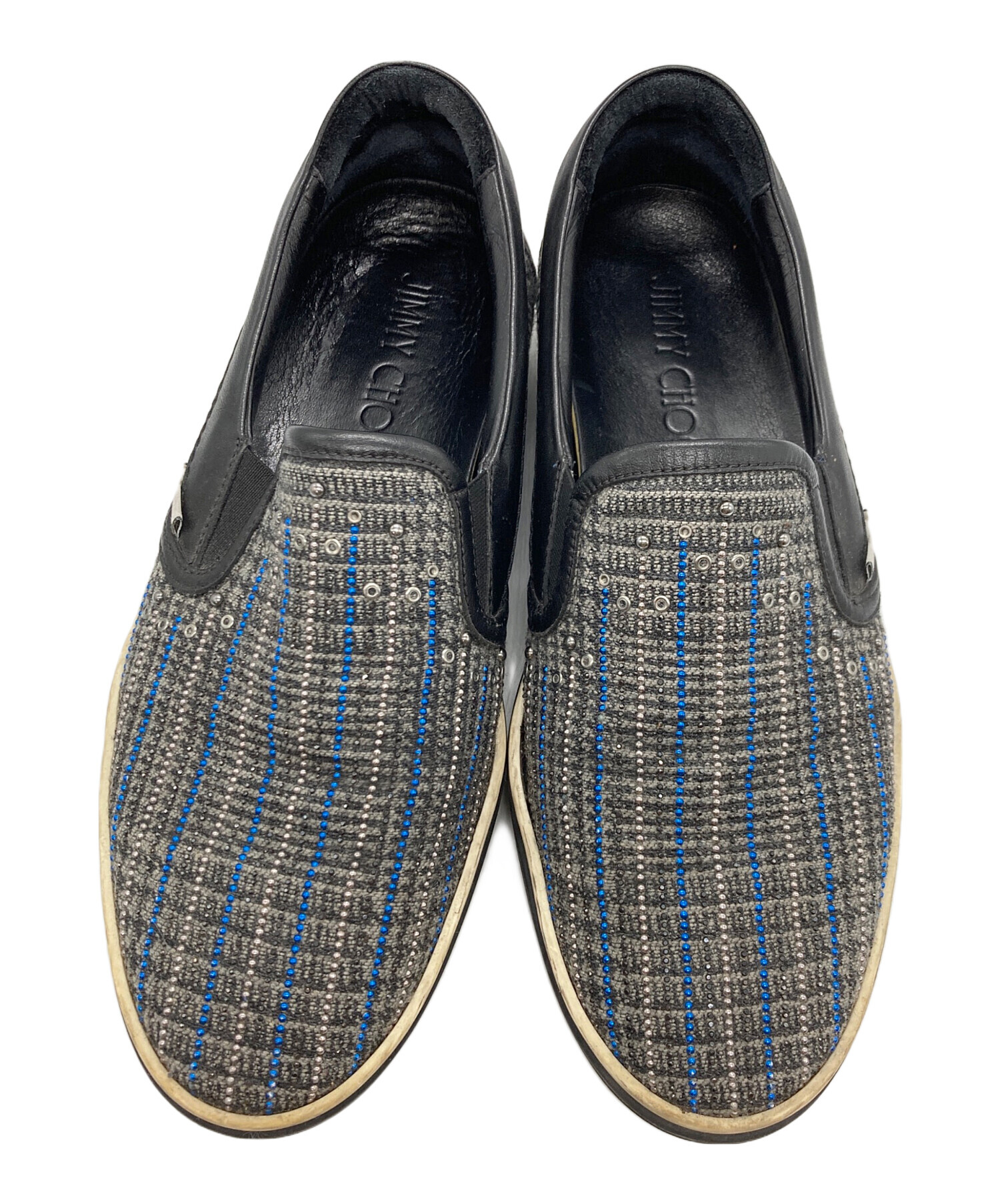 中古・古着通販】JIMMY CHOO (ジミーチュウ) スタッズスリッポン 