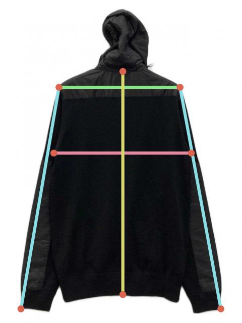 中古・古着通販】PRADA (プラダ) ナイロン切替パーカー ブラック