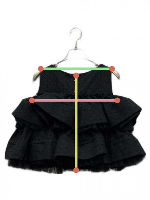 中古・古着通販】sheller (シェリエ) BLOOM cotton lace tops ブラック