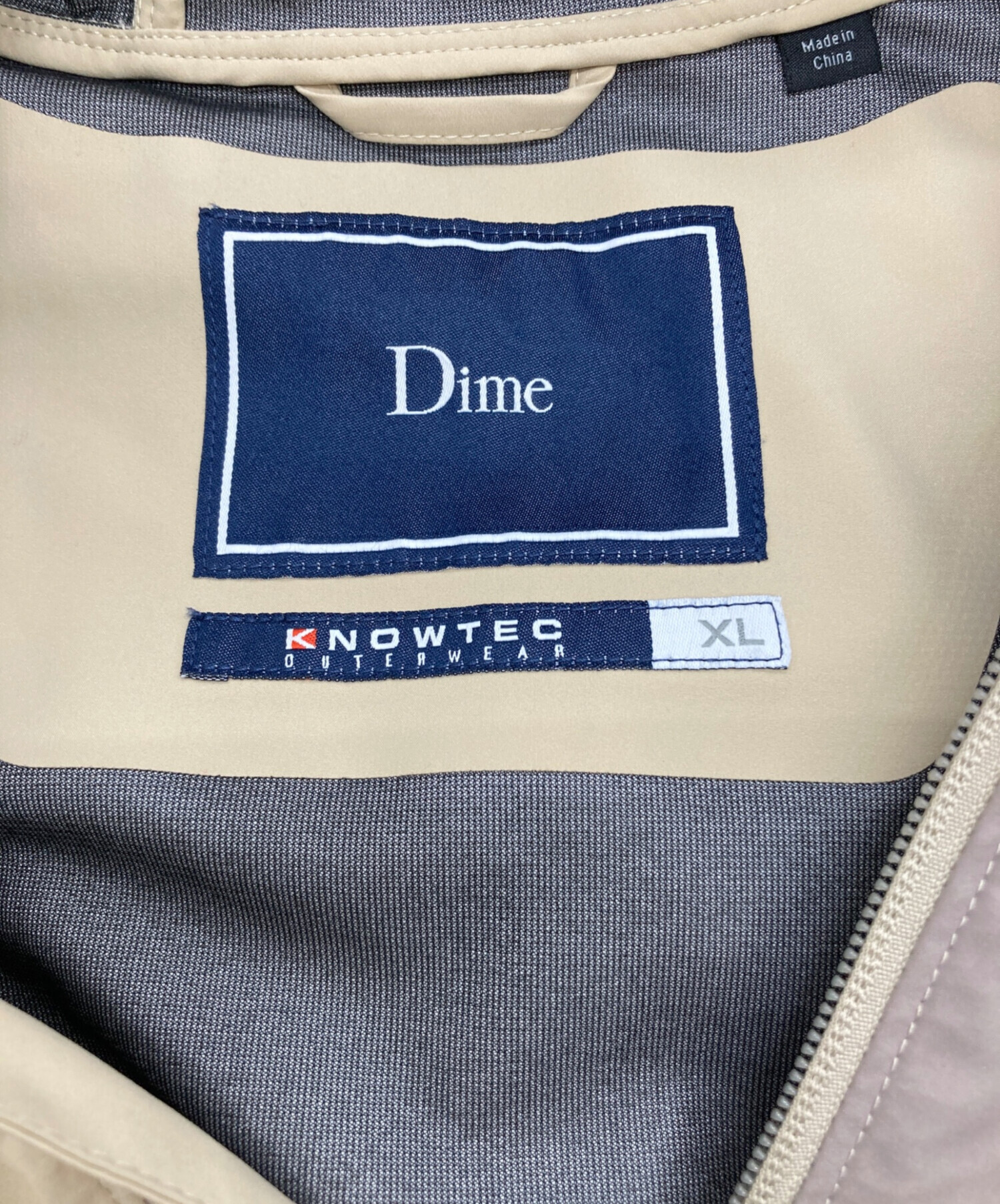 中古・古着通販】Dime (ダイム) extreme windbreaker jacket ベージュ