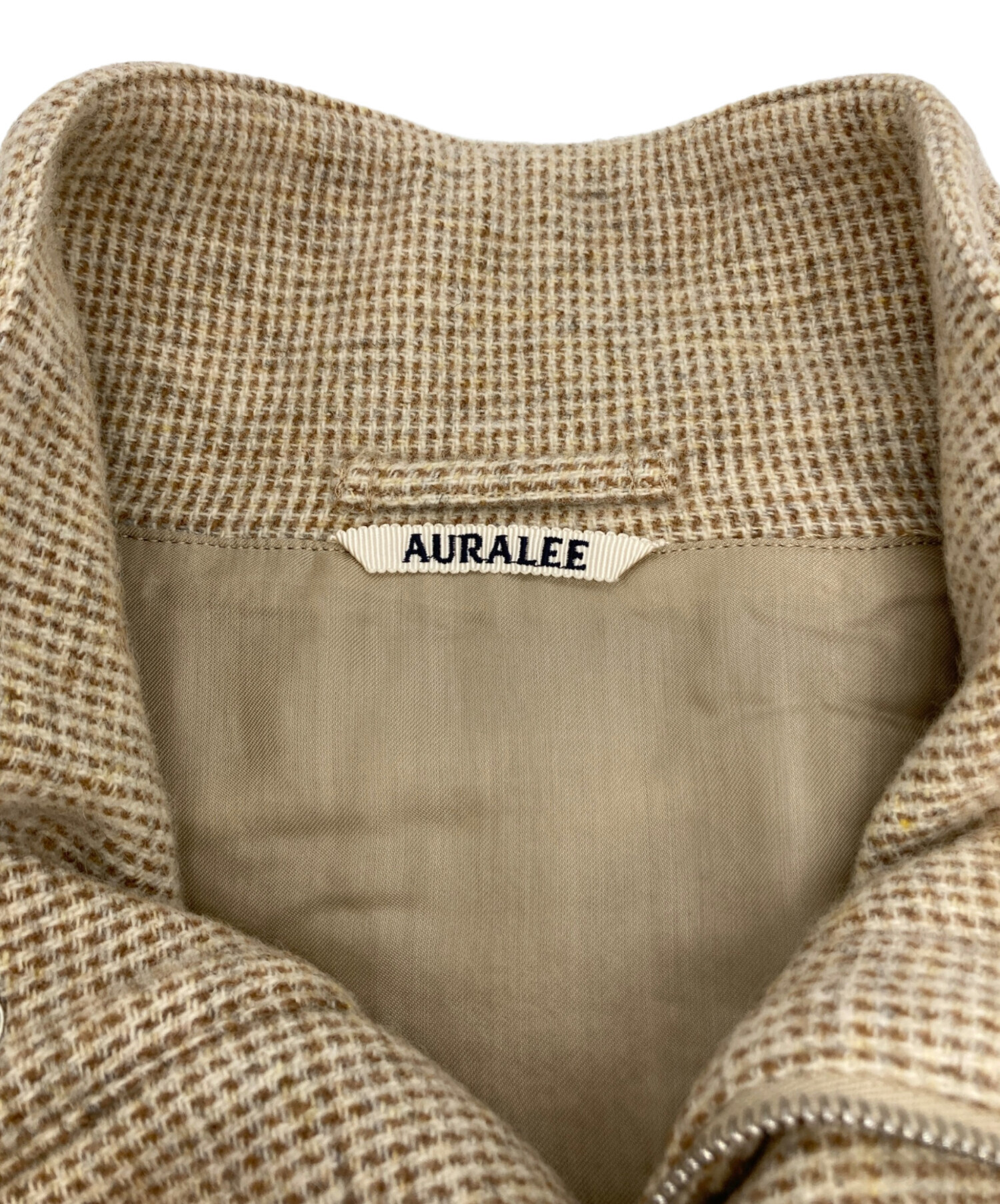 中古・古着通販】AURALEE (オーラリー) WOOL HAIRLINE LIGHT TWEED ZIP 