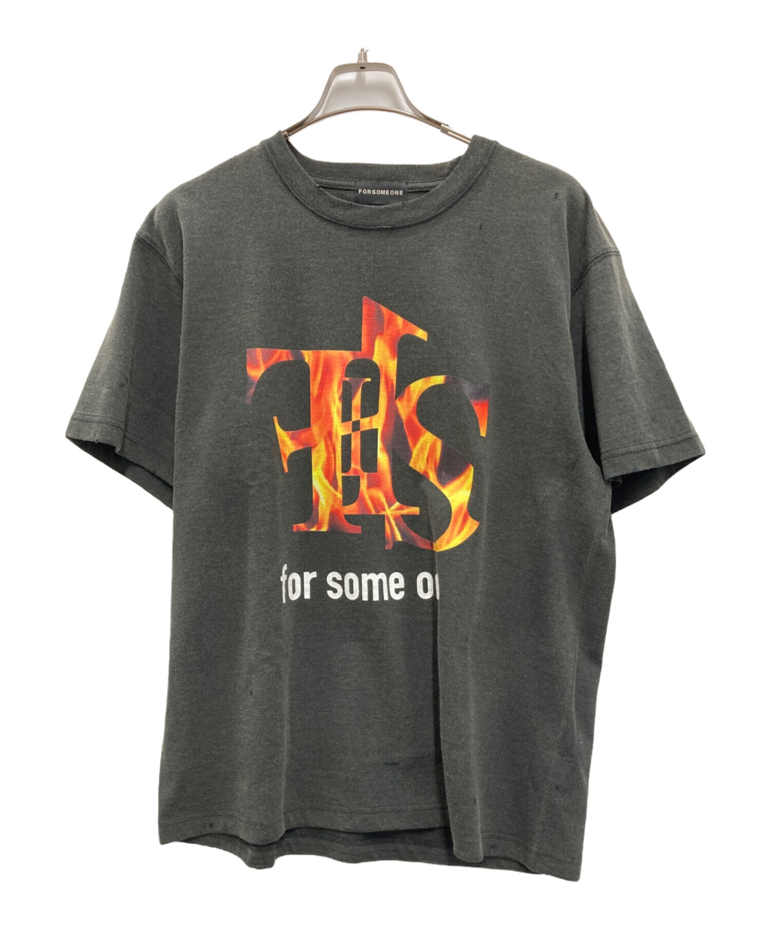 中古・古着通販】FORSOMEONE (フォーサムワン) FLAME TEE SS ブラック 
