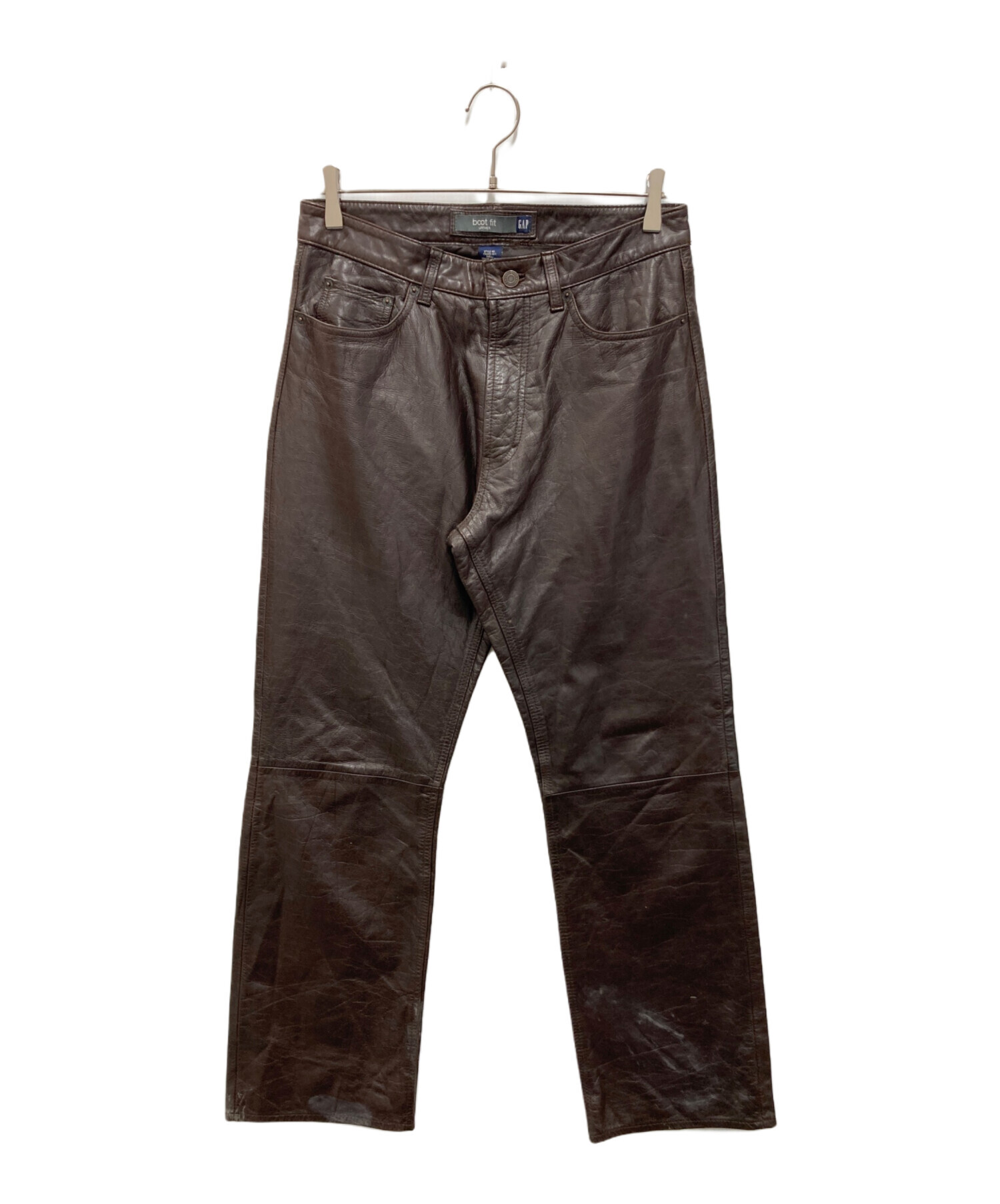 中古・古着通販】GAP (ギャップ) ［古着］レザーパンツ ブラウン