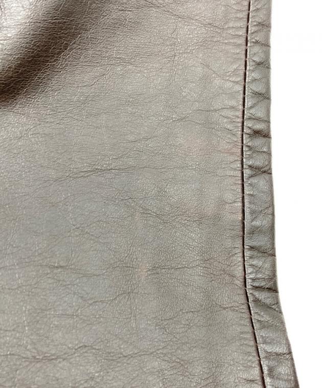 中古・古着通販】GAP (ギャップ) ［古着］レザーパンツ ブラウン