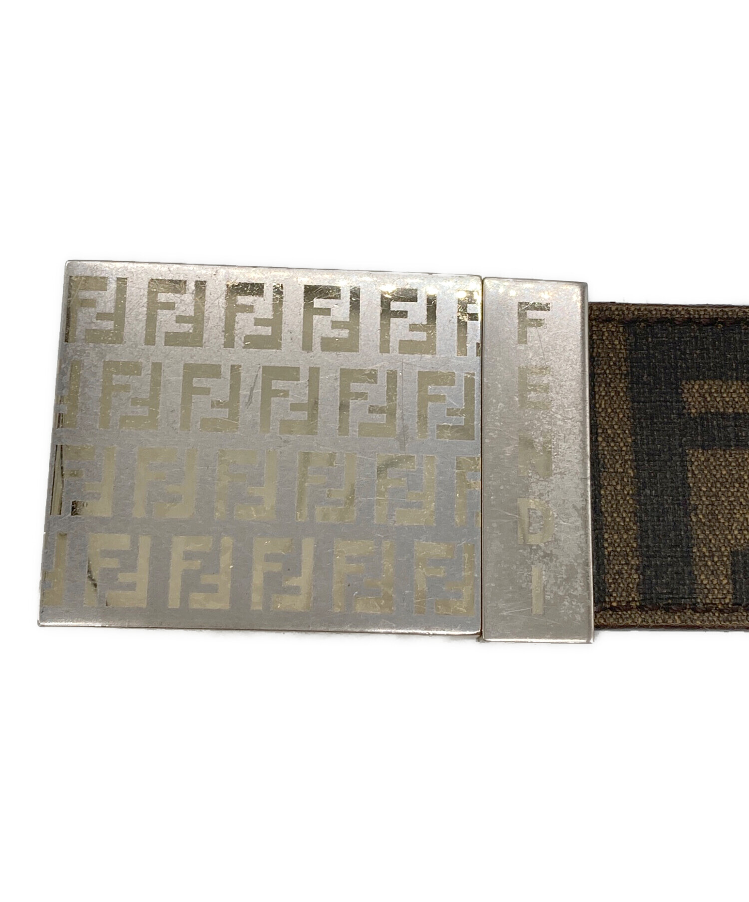 中古・古着通販】FENDI (フェンディ) リバーシブルズッカ柄ベルト